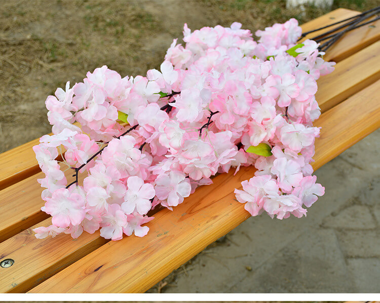 light pink 4 branches artificial blossom